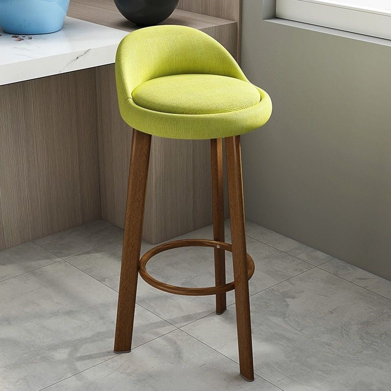 Bar stool, light luxury modern minimalist design, backrest included, bar-specific chair, high stool for home use, bar chair, solid wood