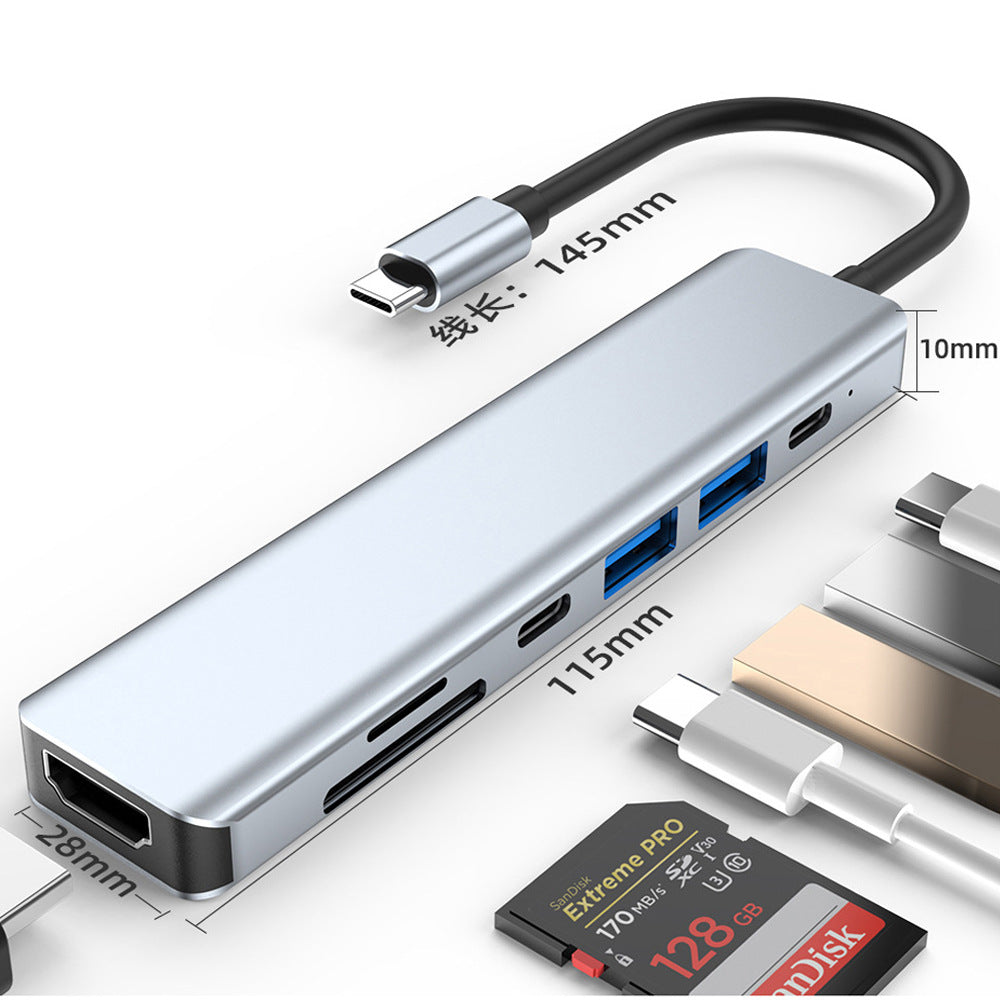 multi-interface docking station type c hub3.0usb expander gigabit notebook converter docking station
