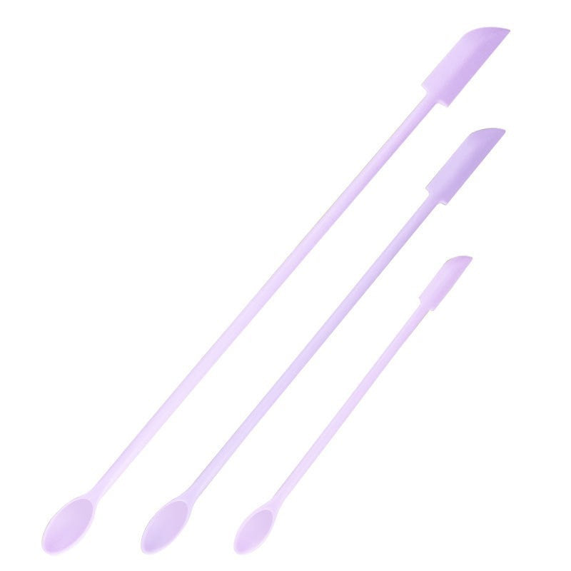 Silicone small tip spatula spoon suit baking mini long double-ended two-in-one spatula jam bottle spatula