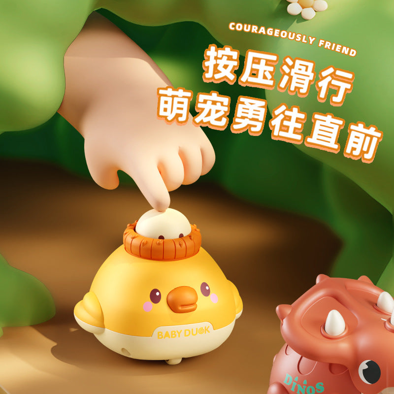 Tiktok hot-selling children's educational & fun toy car - press-and-go cartoon cute pet designs - perfect gift for boys, girls, and kindergarten students