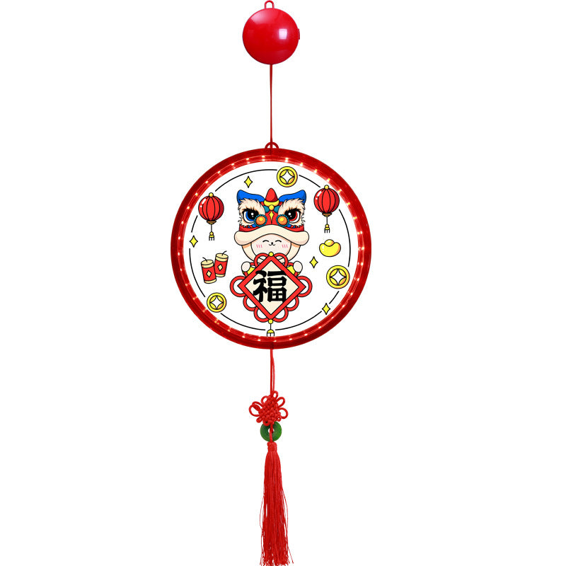 Festival cartoon ambient light hanging light Fu character wedding festive decorative light Spring Festival arrangement pendant indoor lighting ornament