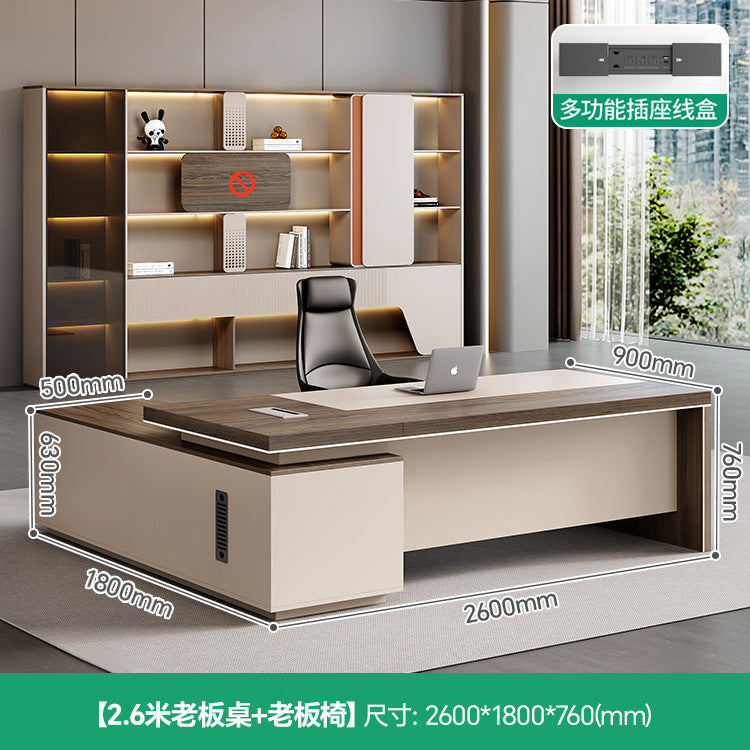 Saint li executive desk - modern minimalist office furniture for managers and supervisors - office desk and chair set - executive office desk