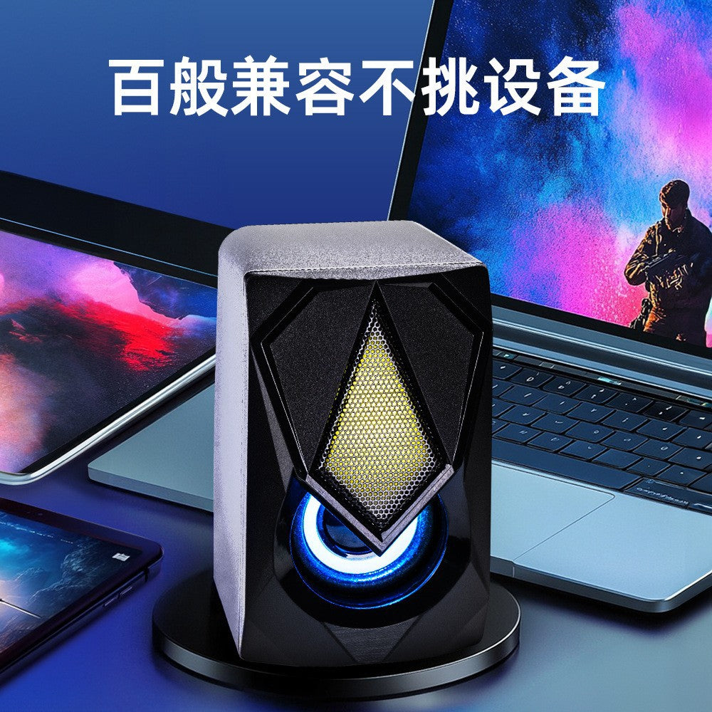 Dragon guardian n-19 speaker - rgb lighting, desktop/tabletop, home computer/laptop multimedia wired subwoofer