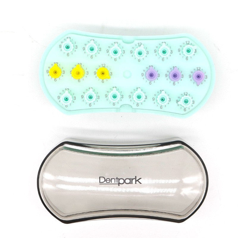 Dental root canal file counting disinfection box Root canal file placement rack Root canal file placement disinfection rack Counting box Counting box