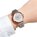 Factory direct: 2026 new women's fashion watch - korean style starry sky steel band quartz watch with full diamond accents - trendy design