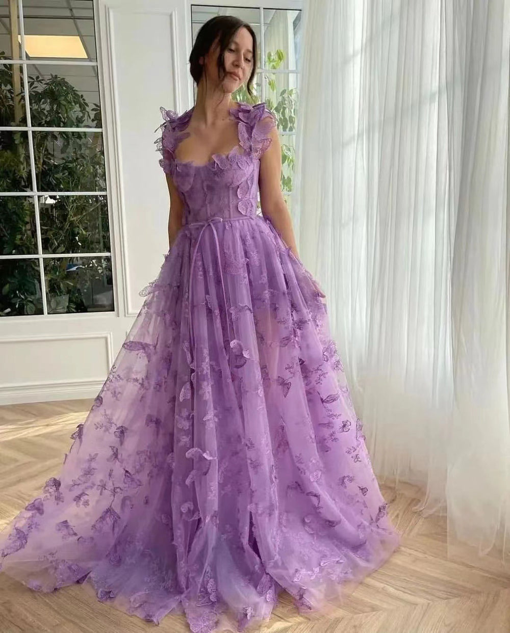 fashion  women's wedding dress tulle suspender sleeveless high slit bridal party beach dress