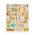 Home library steel bookshelf all-in-one wall-mounted floor-standing bookcase children's book storage picture book rack display shelf