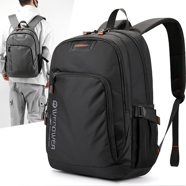 WEPOWER New Backpack Fashion Men's Large Capacity Business Travel Computer Backpack High School Student School Bag