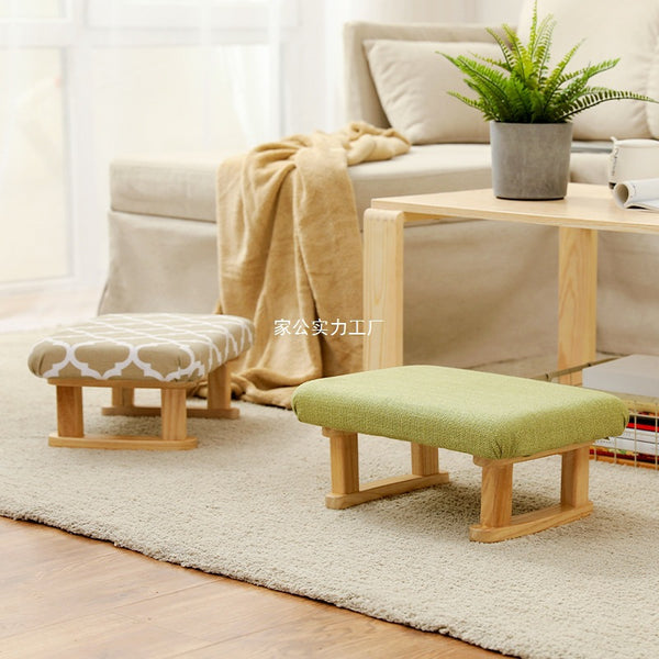 Small stool household shoe changing stool shoe stool Japanese sofa pedal stool can be stacked low stool creative coffee table small bench
