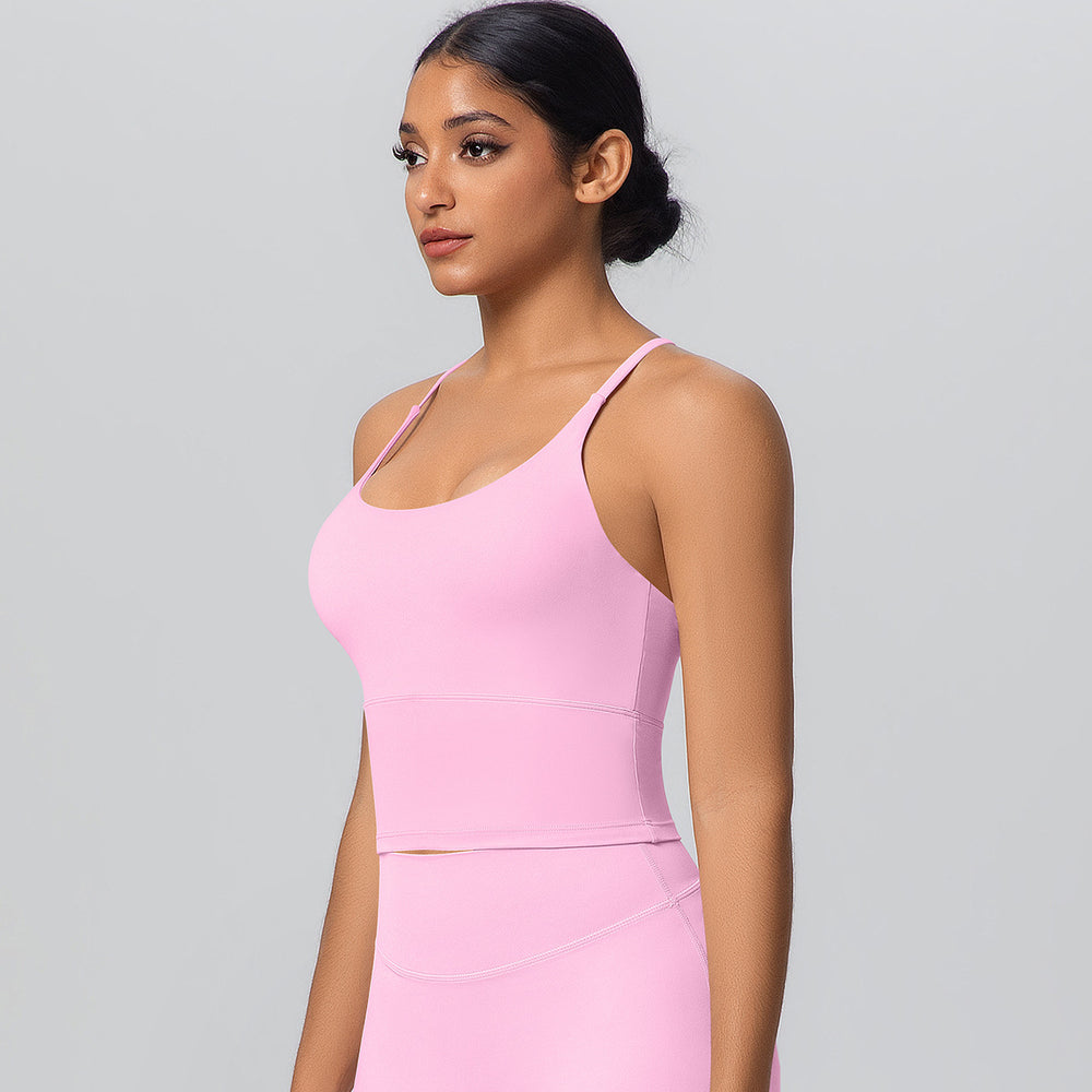 New arrival cross back yoga bra quick-drying cloud-like tight sports topsoutwearcasual running fitness vest
