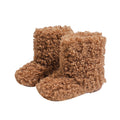 Vancahao girls' snow boots - new korean style for winter  - kids' fuzzy slippers with plush lambswool lining, warm cotton shoes