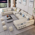 New cat-scratch resistant fabric home living room minimalist fashionable versatile rechargeable latex chaise lounge fabric sofa for small and large apartments