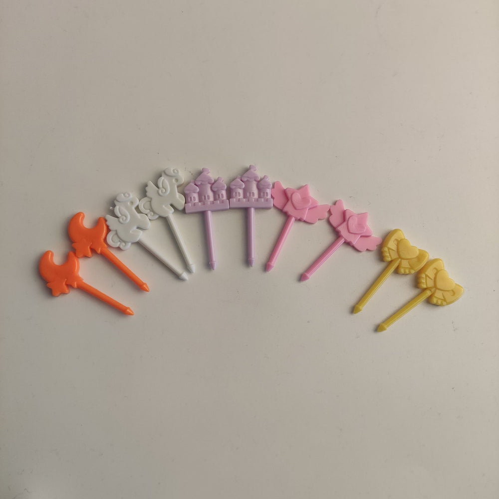 cartoon fruit fork set - cute animal creative fruit picks, bento fruit forks, dessert forks - wholesale