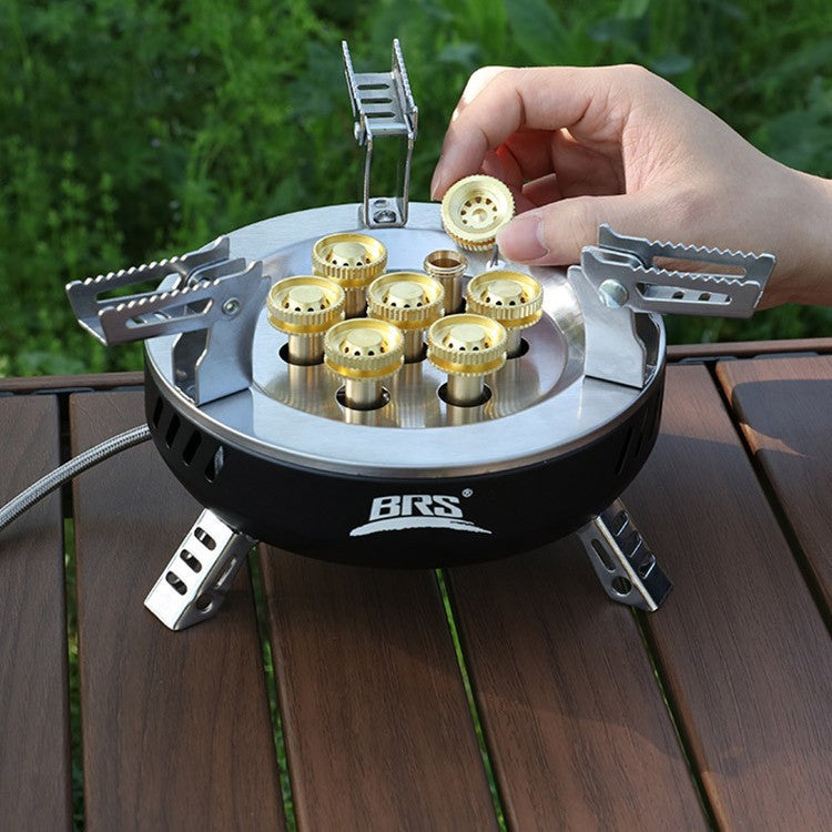 Brother jiedeng brs-207 seven-star outdoor stove brs-203 cassette stove fierce fire portable camping style liquefied gas stove