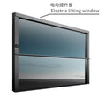 Electric vertical lift window for villa balcony commercial projects - aluminum double-layer insulated remote control lift window