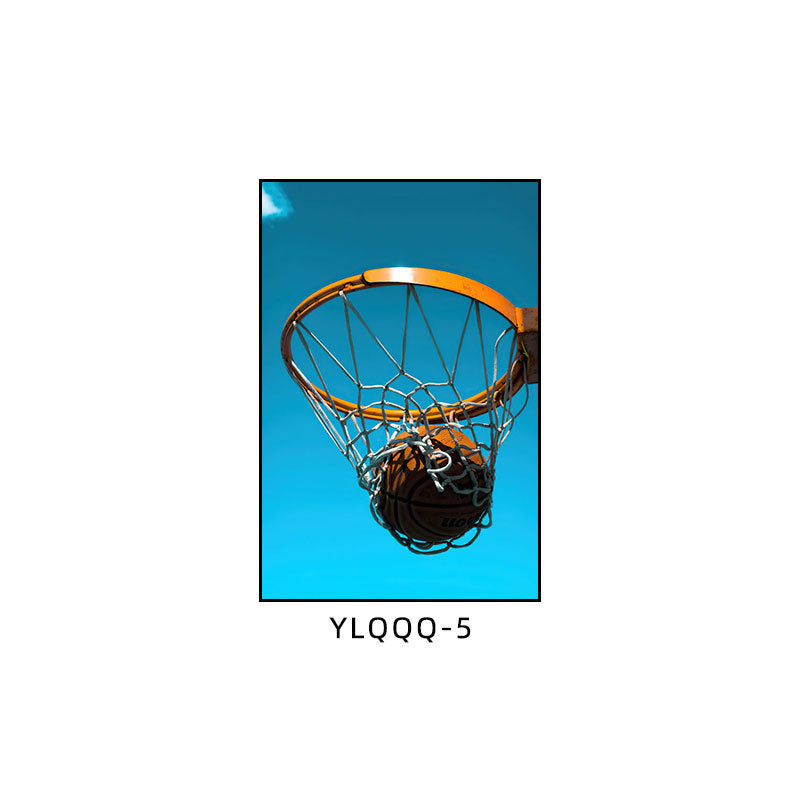 Basketball decorative painting boys bedroom theme room layout hanging painting youth sports field stadium gymnasium mural