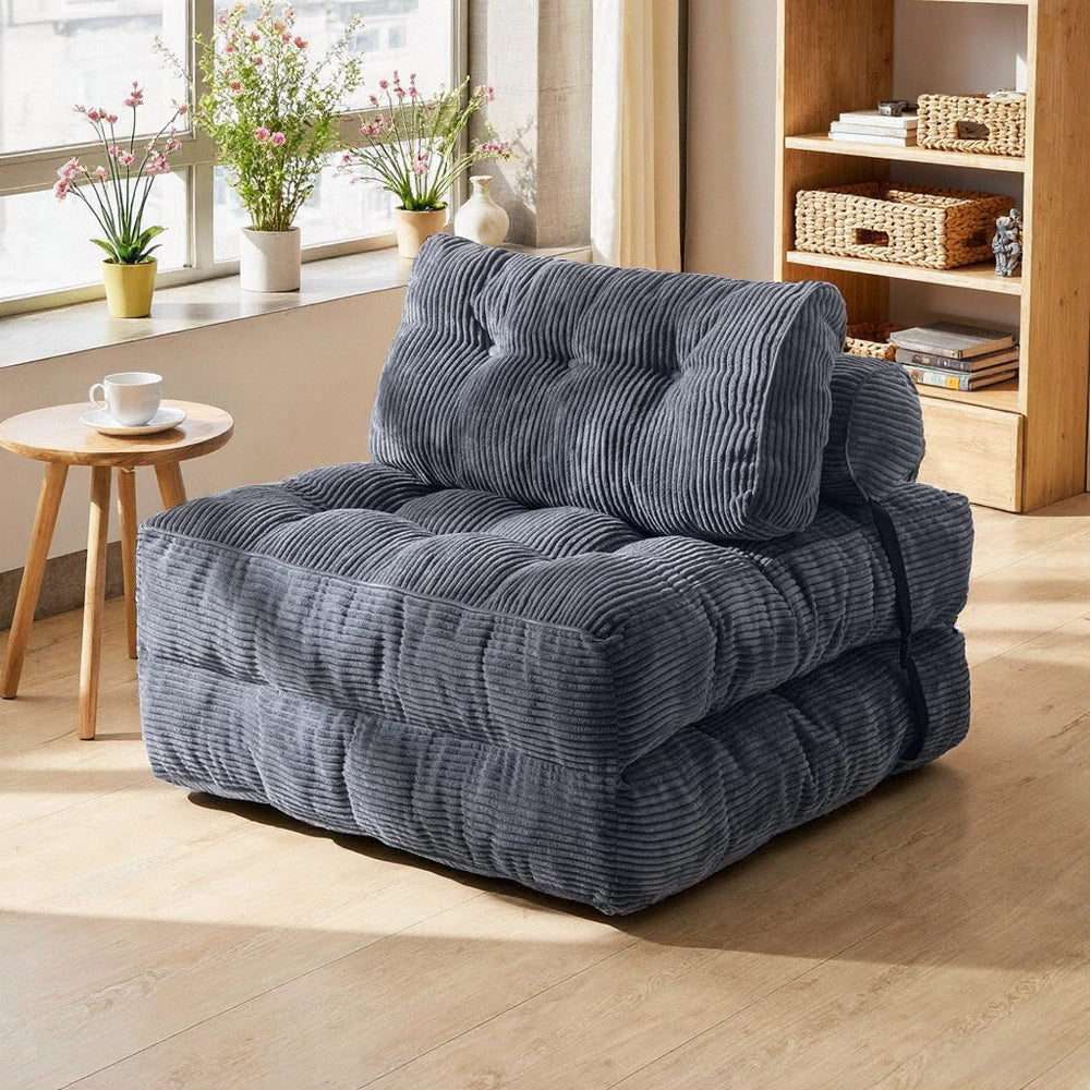 Compression vacuum lazy sofa fabric foldable normcore modern for home living room sofa bed