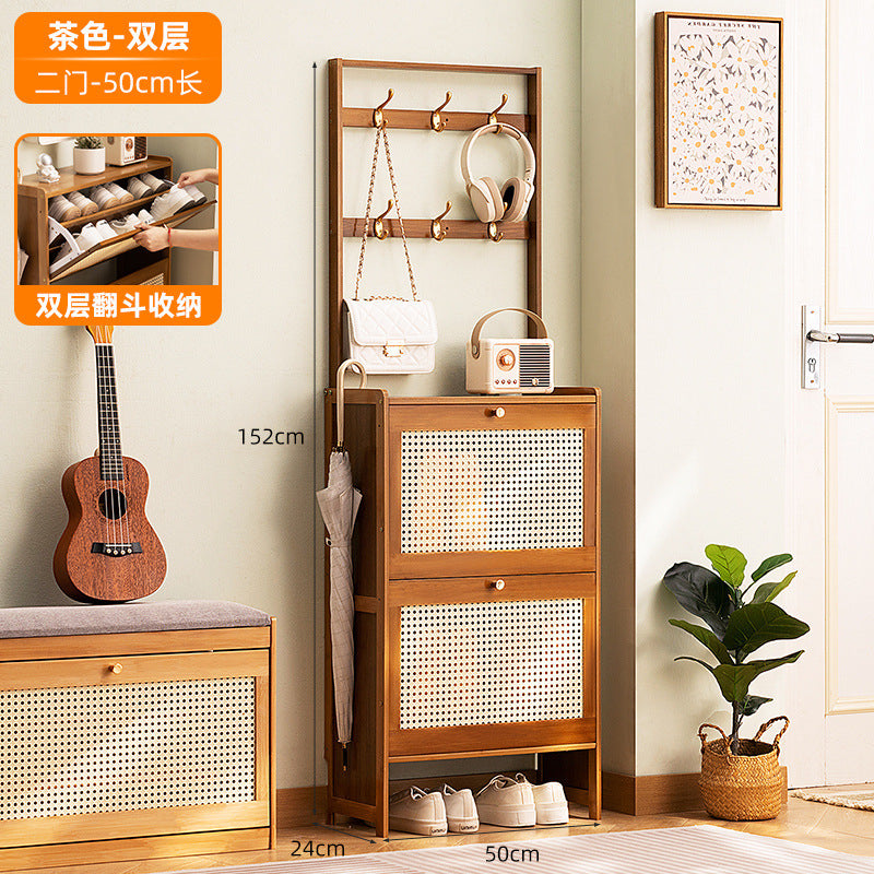 Simple shoe rack household door multi-layer with door dust-proof entry shoe rack shoe cabinet high vertical integrated storage rack