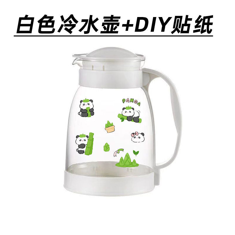 Large-capacity cold water kettle glass high temperature resistant cold boiled water cup teapot suitfor home juice kettle explosion-proof cold water kettle