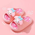 Ready-to-ship summer girls' slippers: bunny cartoon indoor anti-slip bathroom bath cute soft sole kids' slippers