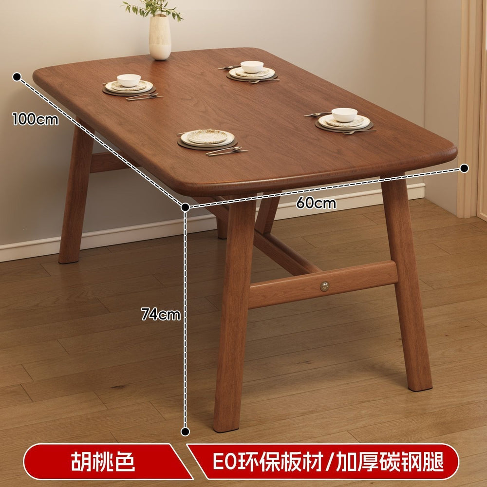 Dining table for homesmall apartment modern rectangular dining commercial noodle shop table and chair scandinavian rental room dining table