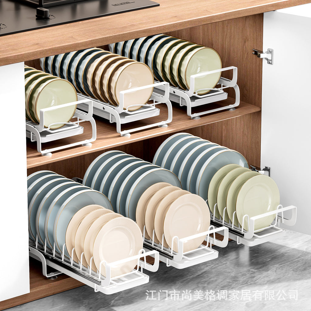 One piece is sent on behalf of the delivery, kitchen bowl drain rack, pull-out dish storage rack in the cabinet, narrow style, drying dishes and putting bowl racks.