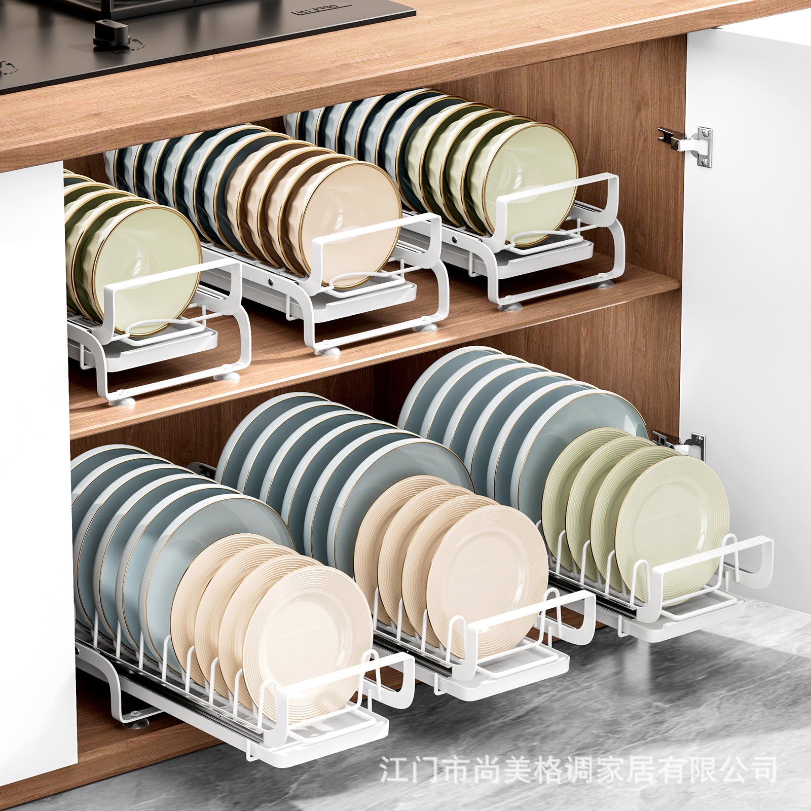 One piece is sent on behalf of the delivery, kitchen bowl drain rack, pull-out dish storage rack in the cabinet, narrow style, drying dishes and putting bowl racks.