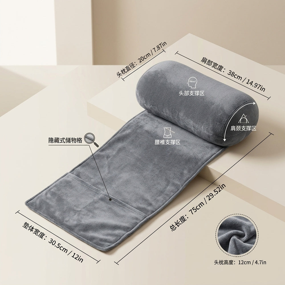 Ergonomic pillow for recliners, side sleeper support pillow, neck and head care pillow, travel pillow