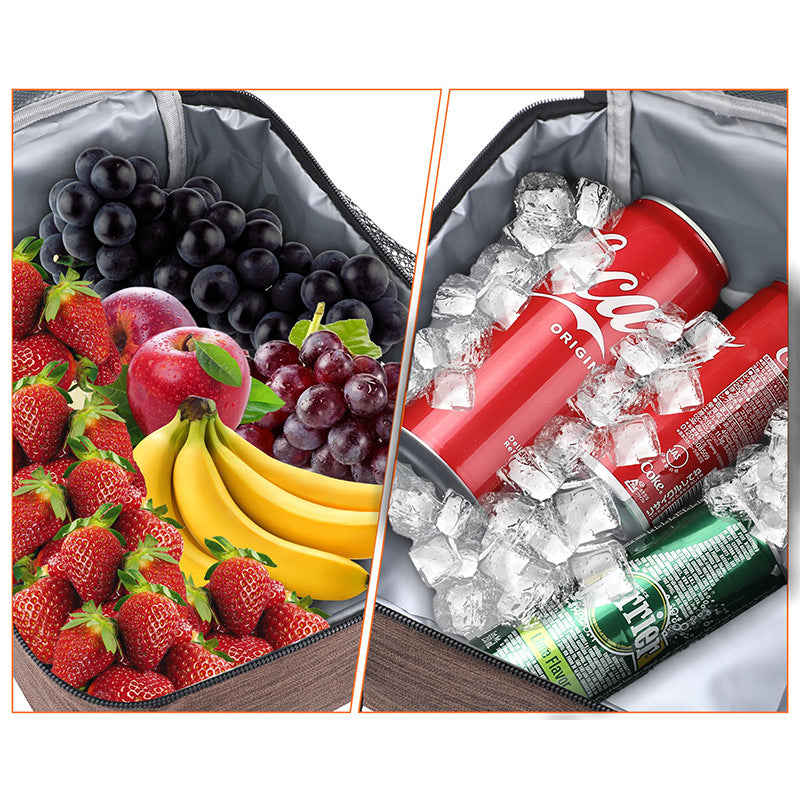 Cross-border hot-selling thickened aluminum foil Oxford cloth men's lunch box reusable lunch bag thermal insulation tote bag