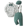 new product spring boys suit cotton printing baby boy long-sleeved shirt romper birthday first birthday dress