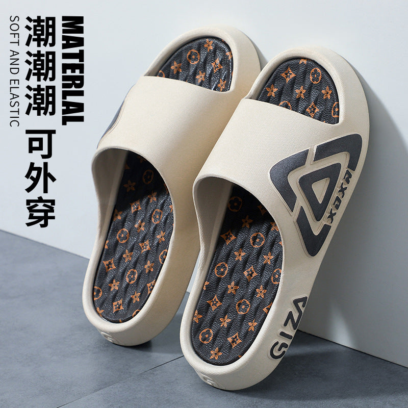 Men's slippers - summer indoor home anti-slip outdoor trendy fashion teenager outdoor sandals - new arrivals