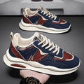 Men's fall/winter 2025 new trendy soft sole athletic casual shoes - men's chunky platform height increasing dad shoes - men's streetwear