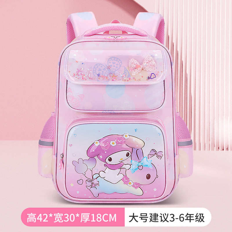 Klm elementary school backpack - cartoon dream design, lightweight, large capacity, water-resistant, ergonomic, spine-protecting kids' backpack - wholesale