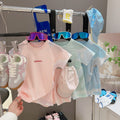 summer new arrival: kids' quick-dry sports set - ice silk mesh breathable two-piece outfit for boys and girls (short sleeve)