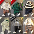 Boys' fall/winter  new collection: stylish and trendy baby outfit, cool spring tracksuit, kids' sporty two-piece set