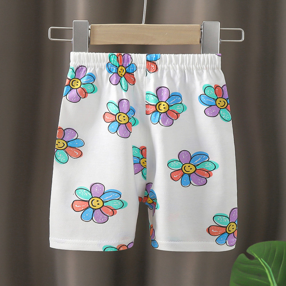Summer kids' pure cotton shorts, baby pants, boys' and girls' all-cotton casual pants, toddler and child's undershirts - dropshipping available
