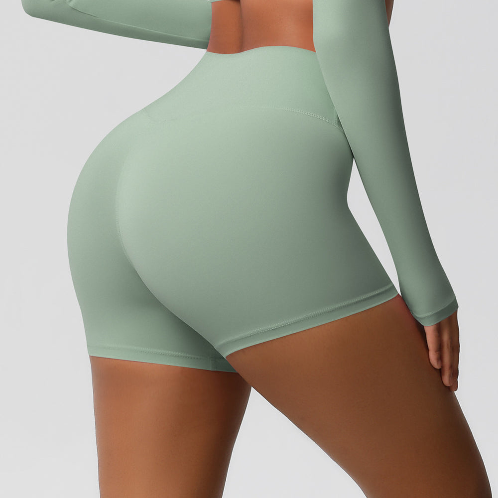 High-waisted, barely-there yoga shorts designed to lift your booty, flatten your tummy, and keep you supported. these quick-drying, breathable, form-fitting shorts are perfect for running, fitness, and any workout