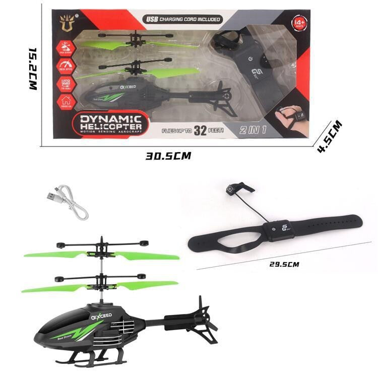 remote control aircraft model, rechargeable, drop-resistant, 3.5-channel, new sensor helicopter, children's flying toy for boys