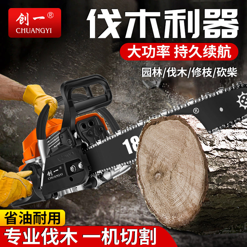 Chuangyi chainsaw logging saw high power electric saw gasoline saw chain saw garden handheld saw tree felling machine saw tree machine