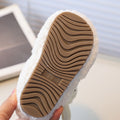 Girls' winter fleece-lined lambswool outerwear cotton shoes,  new korean style children's cartoon warm snow boots, fluffy