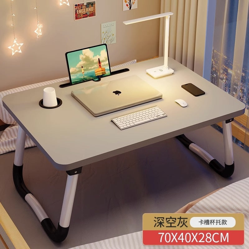 Small table on the bed, foldable computer desk, for home bedroom bay window desk, dormitory student dormitory lazy study table