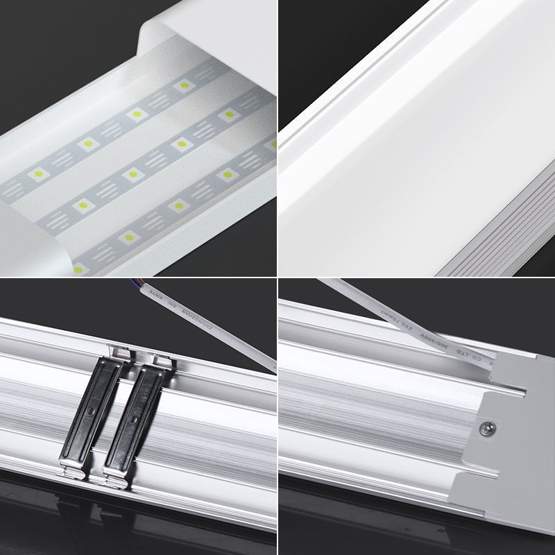 Super bright led strip light energy-saving fluorescent lamp complete all-in-one strip office lamp for home three-proof purification lamp tube