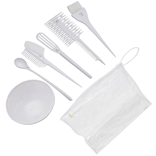 Cross-border supply Hair coloring set White brush Highlight comb Baked oil Hair coloring comb Hair care tool