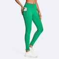 Yoga pants with pockets, quick-dry workout leggings, high-waisted peach lift, athletic pants, quick-dry yoga fitness apparel