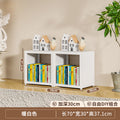 Steel grid cabinet - freestanding modular bookshelf for home living room, kids' storage, picture book organizer, and low cabinet