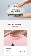 girls' long-sleeve outfit: pink crewneck sweatshirt and jogger pants set - perfect for dance and autumn/winter wear