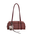 insgrids pattern small bag for women 2025new arrivalretroeasiest for match baguette bagfall and winterwork clothing shoulder underarm bag
