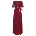 summer collection: new plus-size african women's lace and chiffon patchwork dress - ready to ship