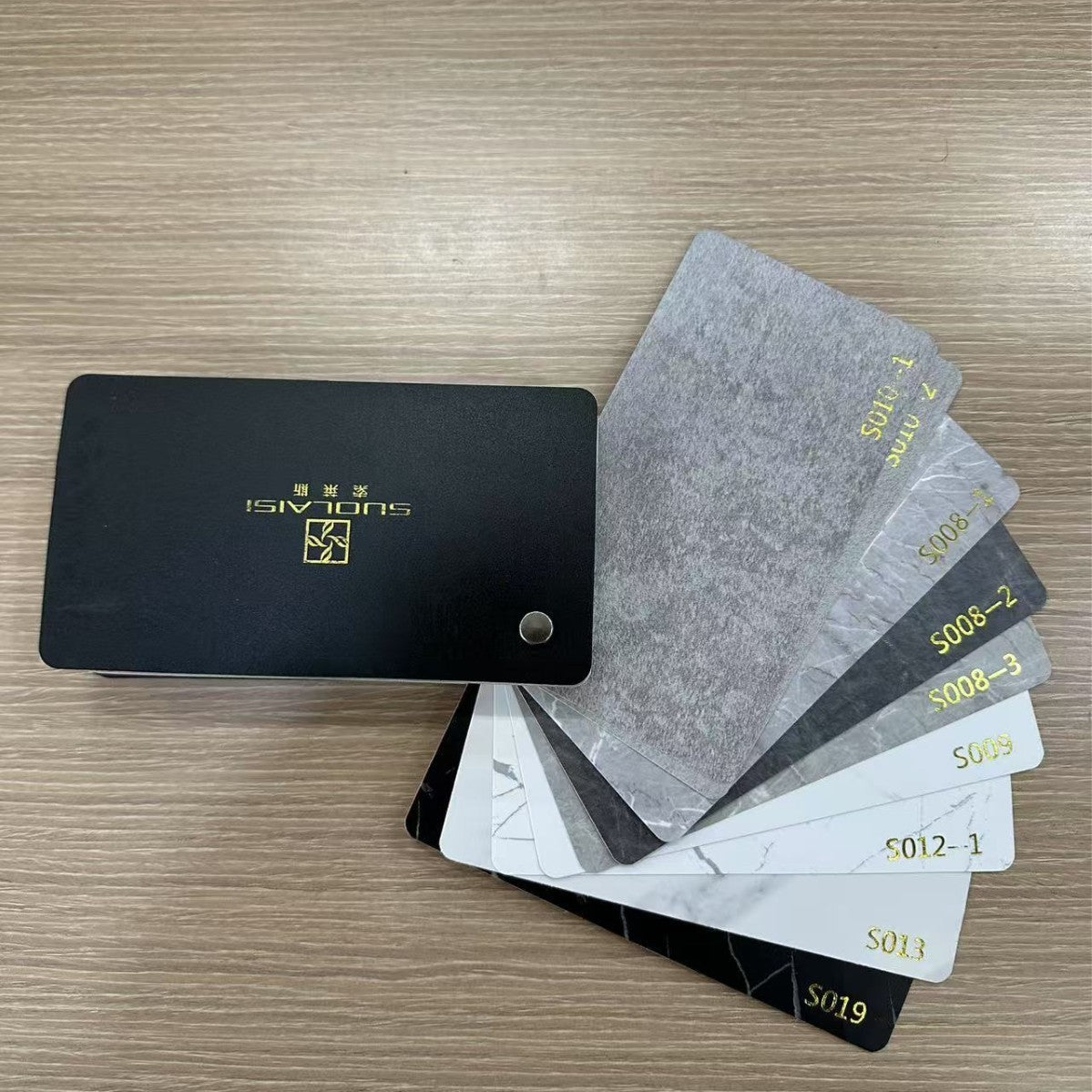 A full set of Solace color card PVC wood grain edge banding furniture wood board hot melt self-adhesive paint-free board glue-free woodworking