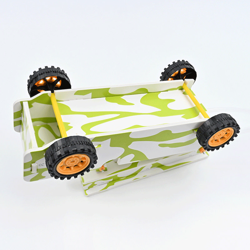 KT board rocket car, children's handmade DIY technology small production small invention, primary school students science experiment classroom equipment